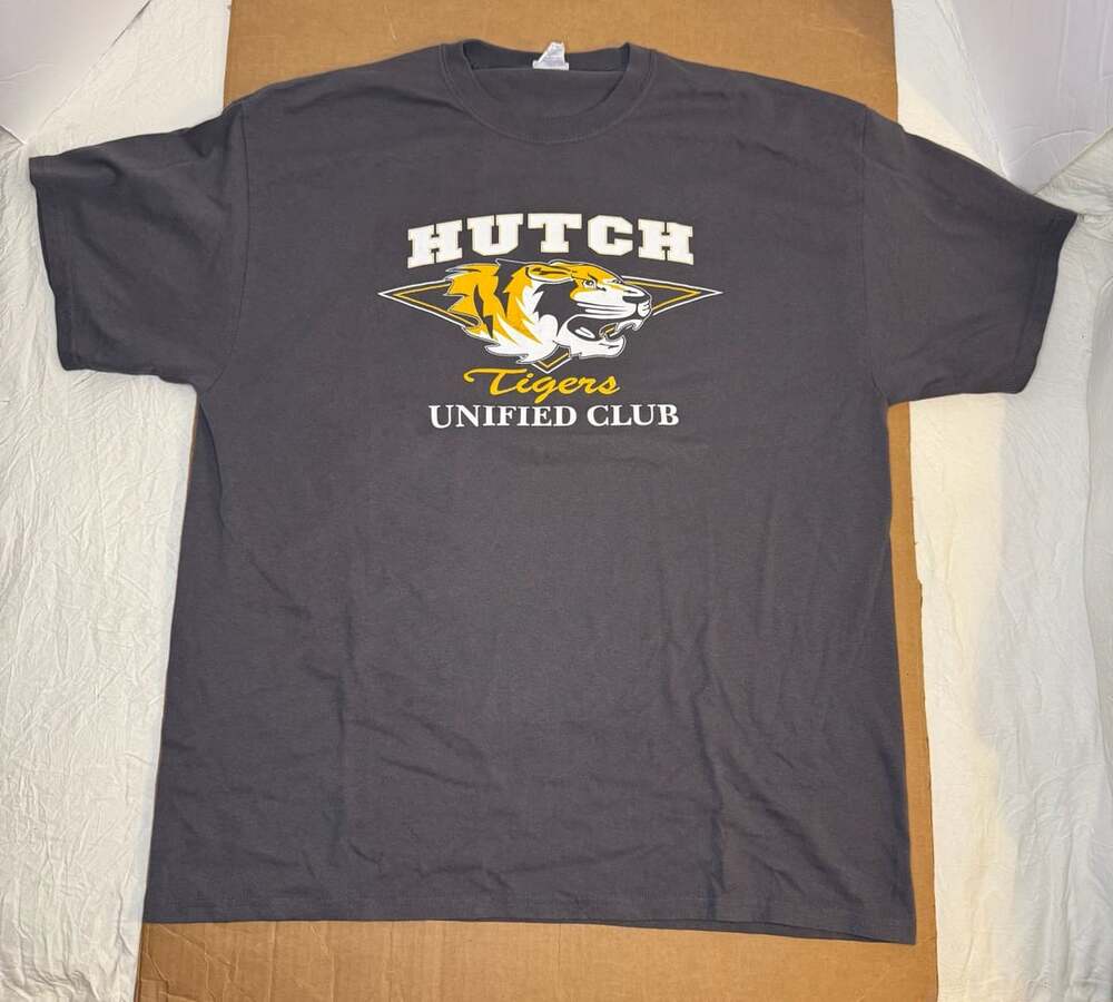 Gildan Hutch Tigers Unified Club Graphic T-Shirt Charcoal Gray XL
